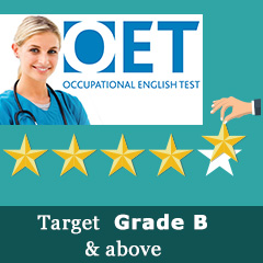 Target Grade B and above in OET