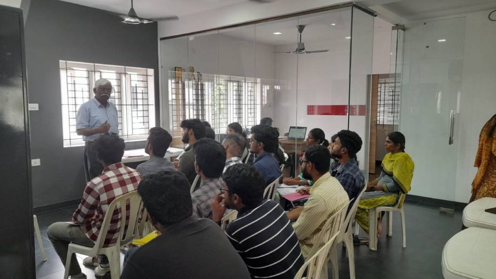 professor Jeyaraj sir take class from students